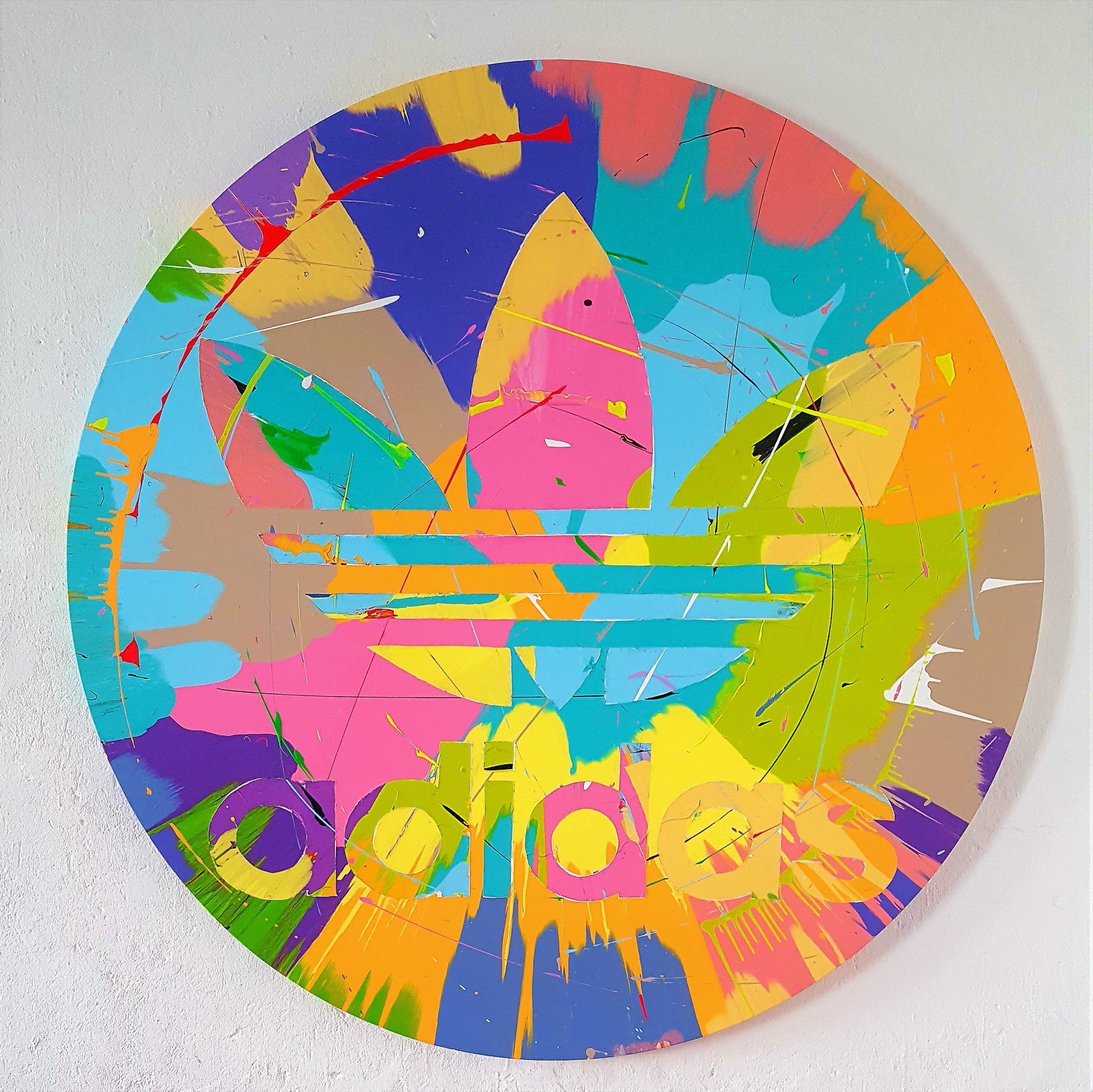 Spin painting at Adidas Original Store Berlin